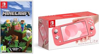 Nintendo Switch Lite - Coral + Minecraft Nintendo Switch