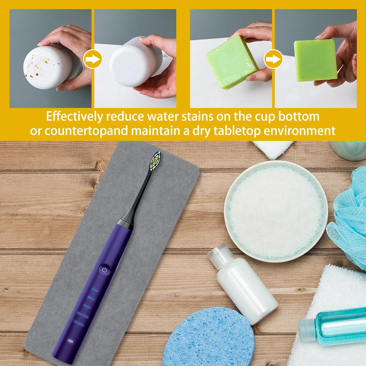 Diatomite Sink Trays, Water Absorbent Diatomite Coasters, Quick