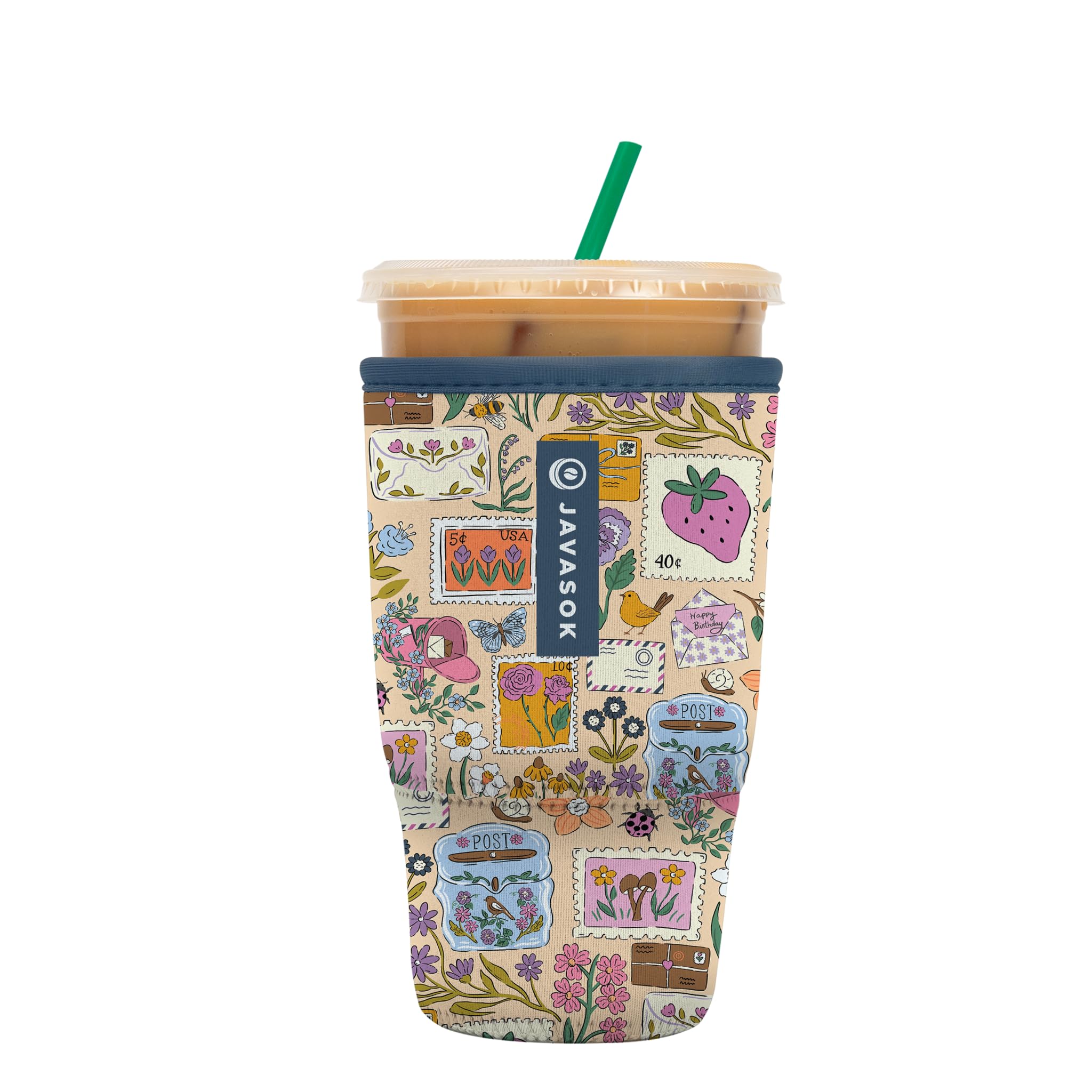 Sok It JavaSok Iced Coffee &amp; Cold Soda Insulated Neoprene Cup Sleeve (Yours Truly, Large: 30-32oz)