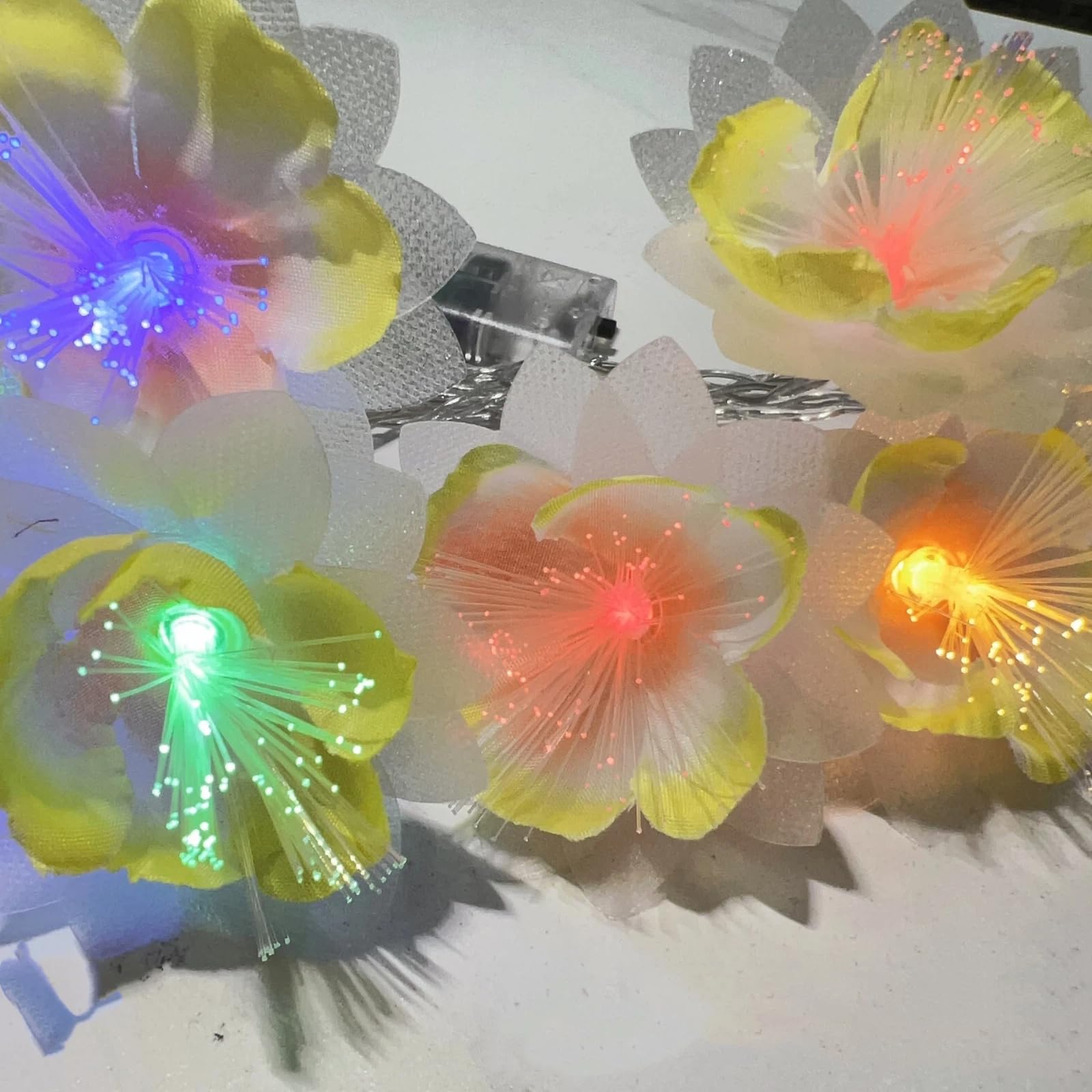 Iluminación LED de fibra óptica para decoración navideña e iluminación ambiental