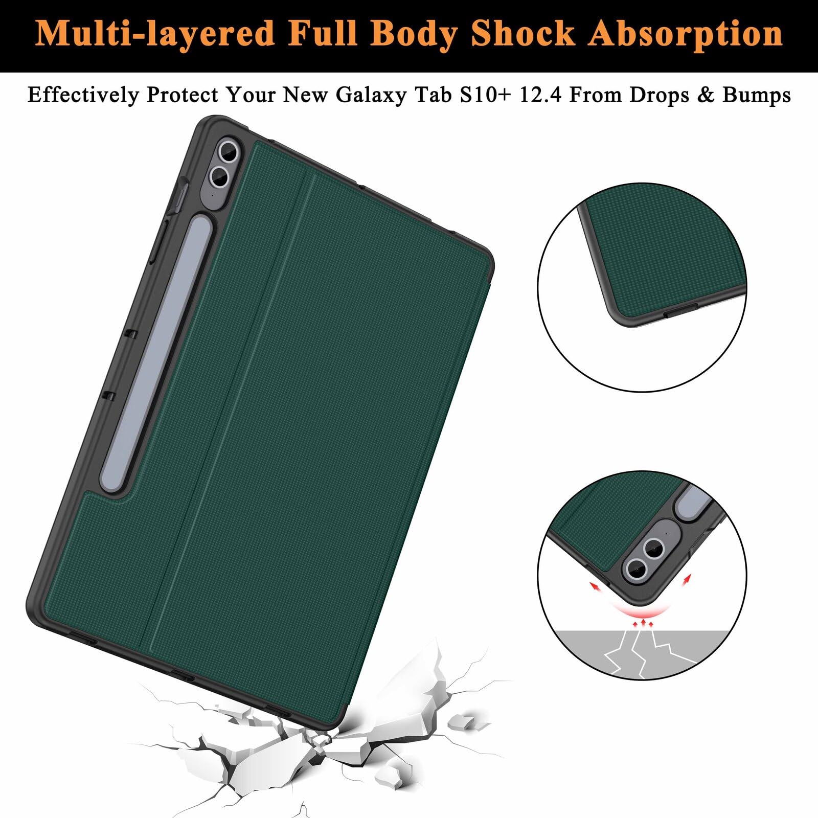 Amazon.com: Soke Galaxy Tab S10+ /S9+ /S9 FE Plus Case with S Pen