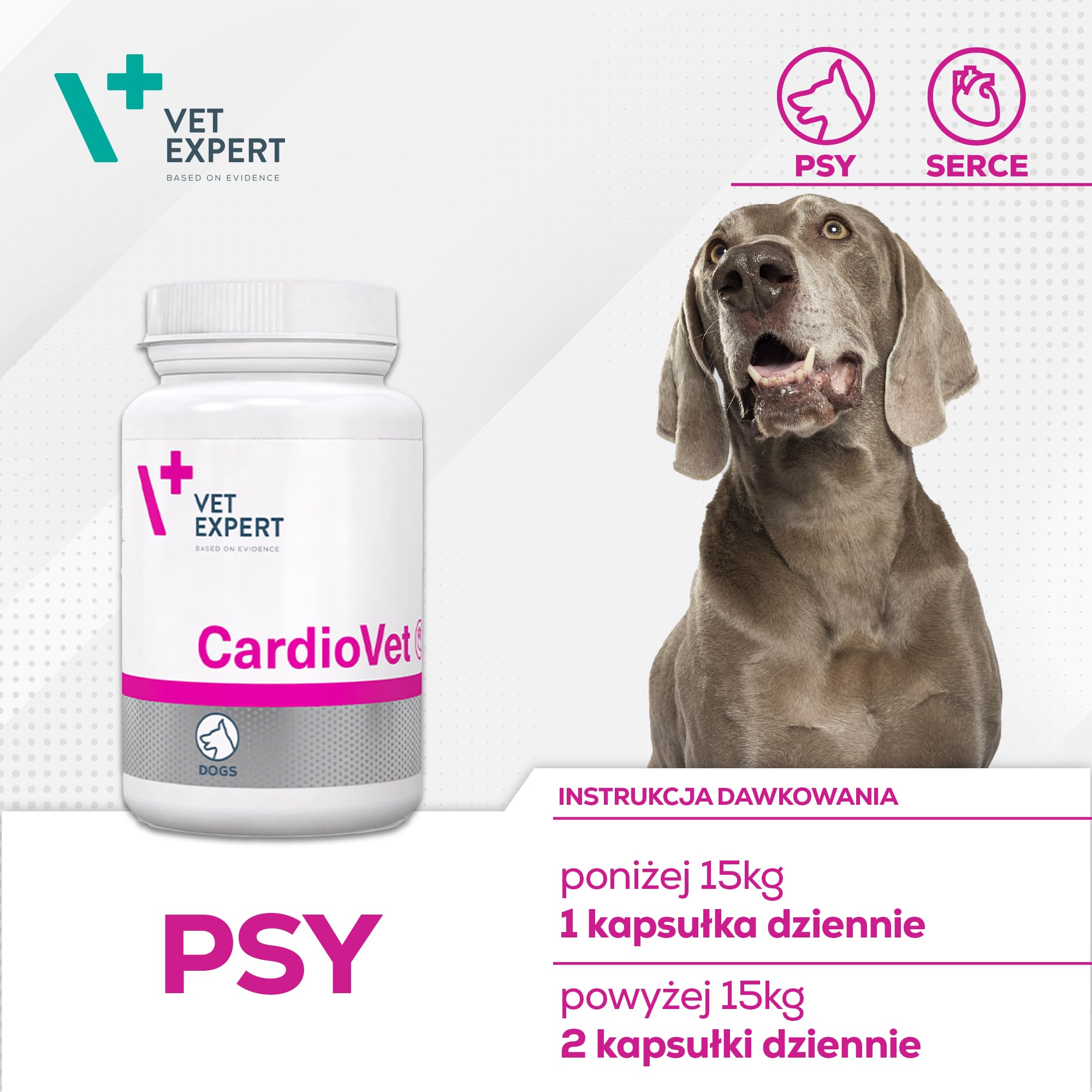 VetExpert CardioVet | 90 comprimés | Alimentation complémentaire diététique pour Chiens | en Cas d'insuffisance myocardique Due à Une cardiomyopathie dilatée et d'insuffisance mitrale