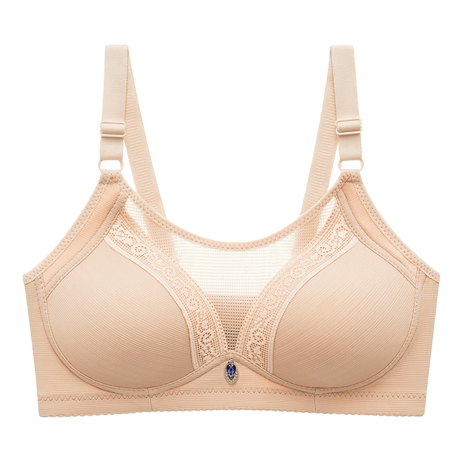 Soutien-gorge sans fil en maille côtélée respirante à couverture moyenne