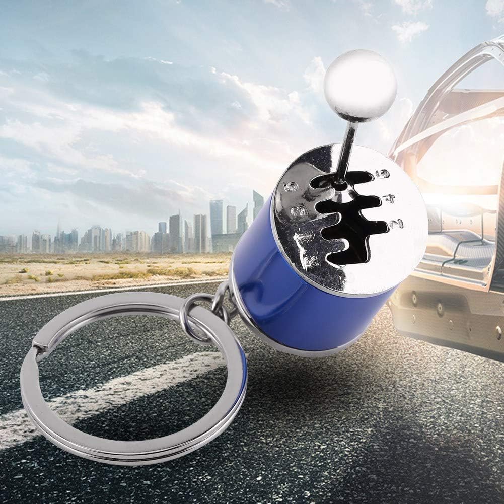 Porte-clés levier de vitesse en métal poli - Mini porte-clés pour clés de voiture et