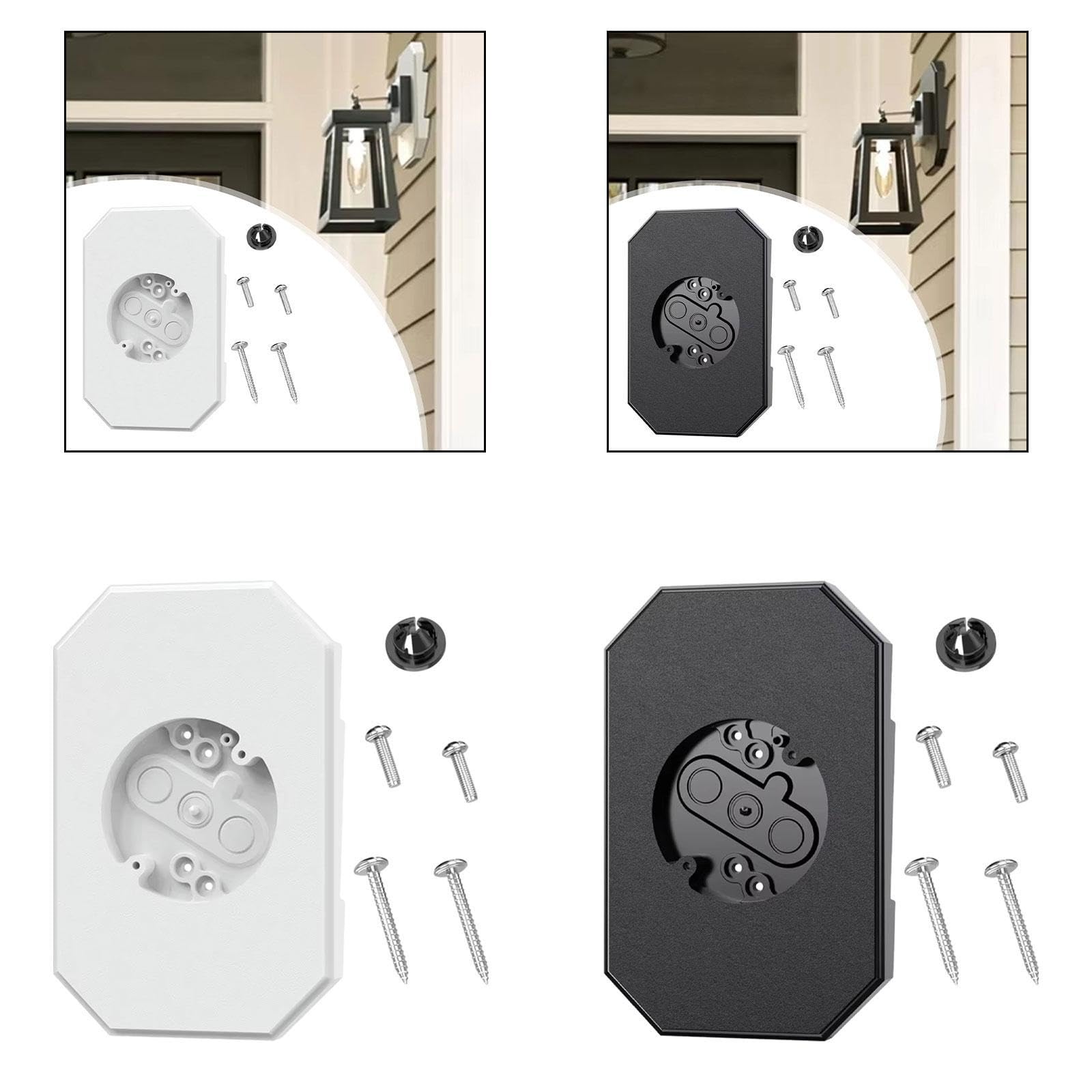 Siding Light Mounting Block Accessories Vinyl Siding Block for 4 inch Siding White-image-42