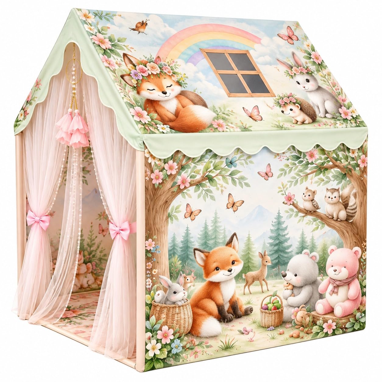 Candy Play Tent House for Kids - Foldable & Easy Setup -9