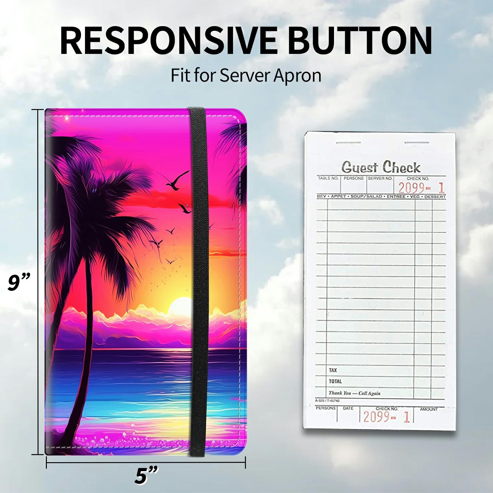 Waiter Book Server Wallet-9 x 5