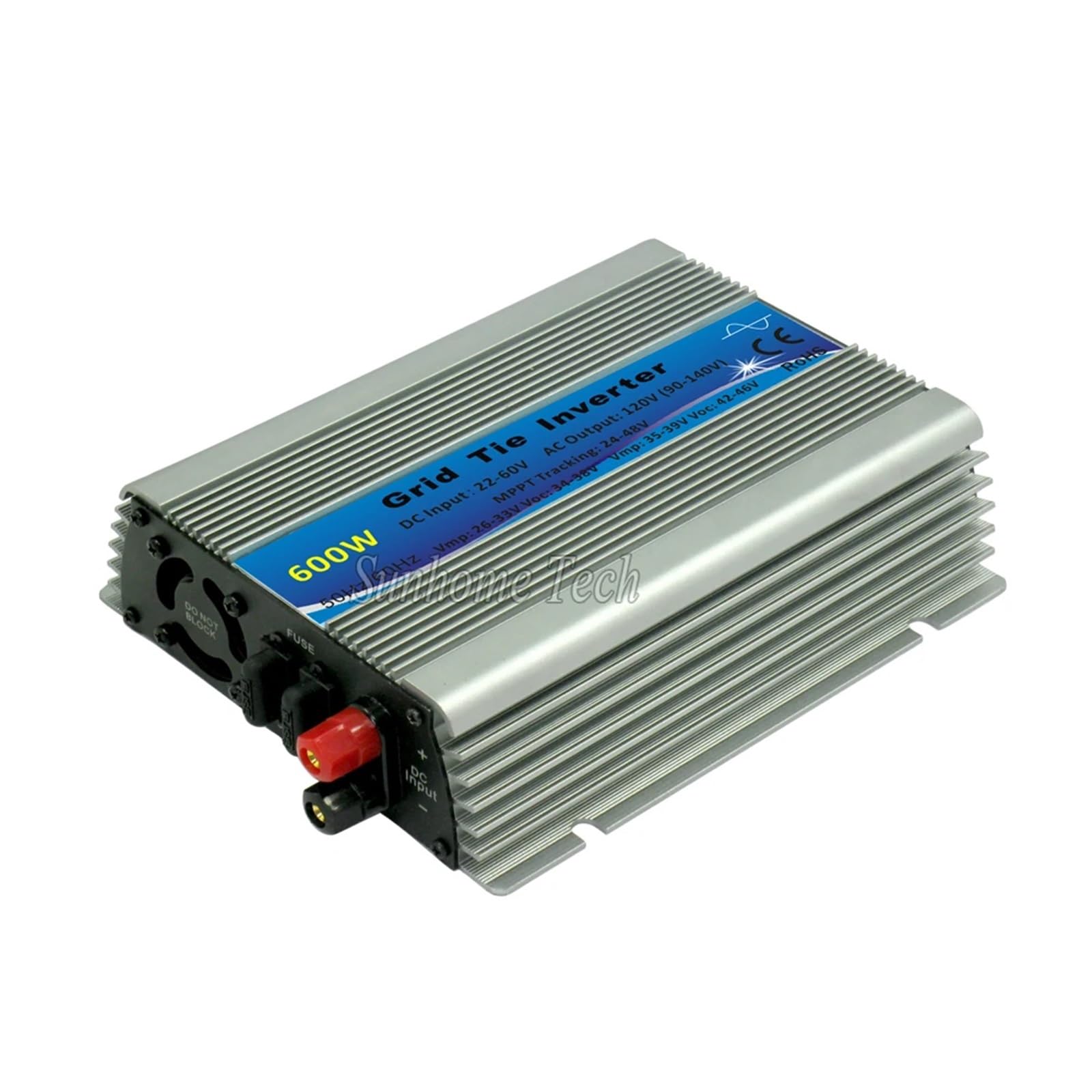 Inverter Inverter solare a onda sinusoidale pura MPPT da 600 W, inverter a onda sinusoidale pura da 22-60 V CC a CA