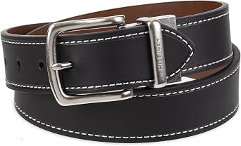 Tommy Hilfiger Men's Reversible Leather Belt, 2in1 Design for Dress Or Casual Wear