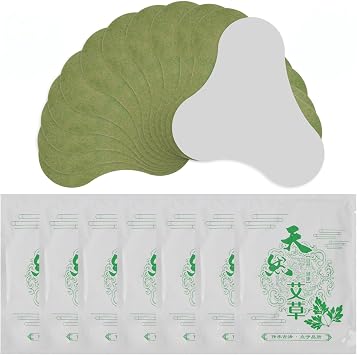 Lefeke Mugwort Cervical Neck Patch,Transdermal Herbal Heat Patch, Long-Lasting Relief for Muscle, Joint, and Neck Muscle Tension, Stiffness, Strain, and Discomfort 12 Pieces