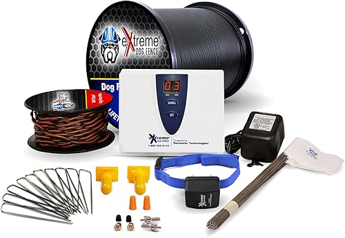 Miniatura 8 de Cerca de perro eléctrico obstinado  2 perros 1000 pies de alambre de límite resistente de grado profesional para valla de mascotas de 13 acre y 8