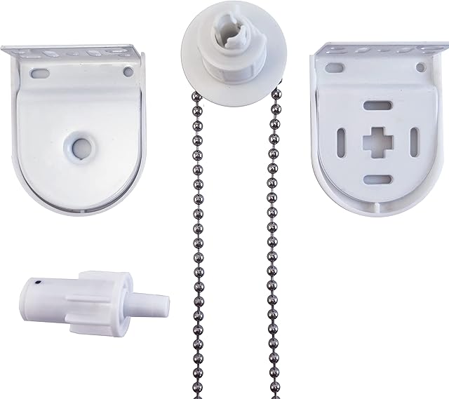 25mm Quality Metal Bracket Upgrade Roller Blind Fittings Spare Kit White Heavy Duty