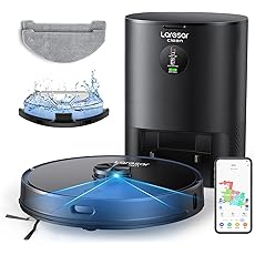 Ultenic T10 Pro Robot Vacuum and Mop Combo, Robotic Vacuums Self Emptying with 3000Pa, Rotating Mop Cleaning, LiDAR Navigation, 200Min Runtime, App and Alexa Connected, Carpet Detection