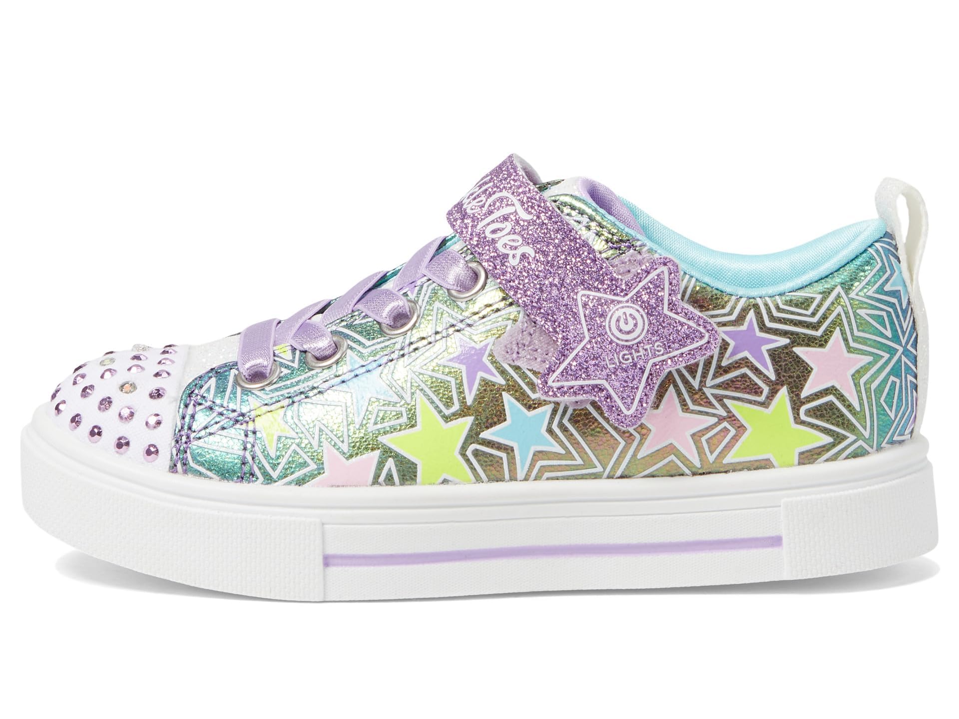 Skechers Kids Girls Twinkle Sparks-Shimmer Star Sneaker