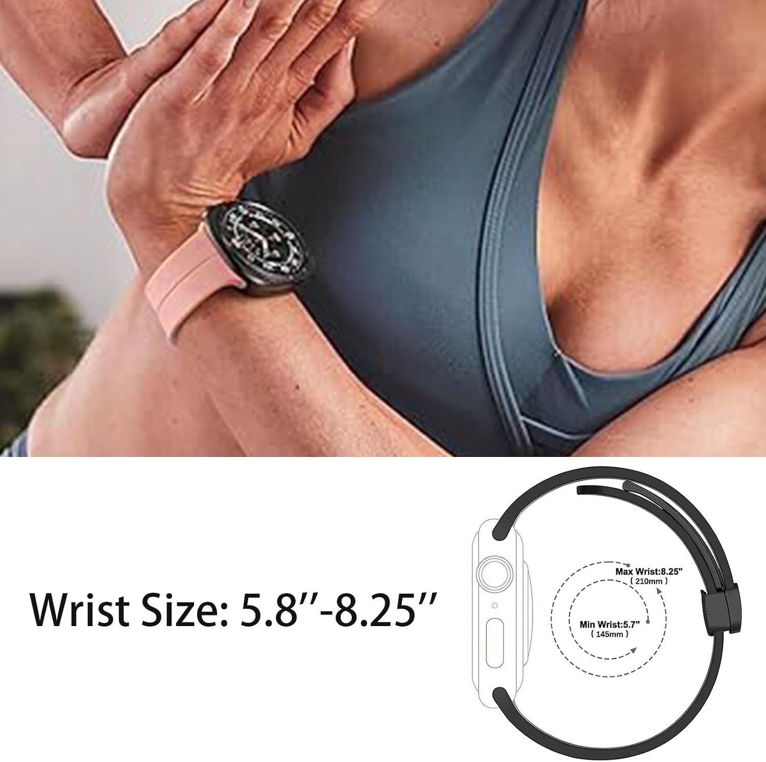 Lamshaw Compatible for iTech Fusion 3 Bands, 16mm, 20mm, 22mm, 24mm Quick Release Soft Silicone Sport Wristband Replacement Straps Compatible for iTech Fusion 3, Bold 3, Elite 3, Active 3 Smart Watch