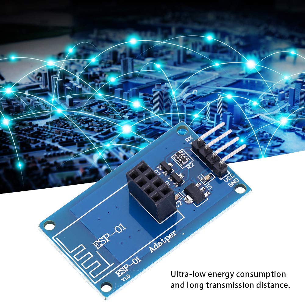 2Pcs/Set ESP8266 Adapter Module, Serial Port ESP-01 Adapter Module Transceiver Transparent Module 3.3V/5V