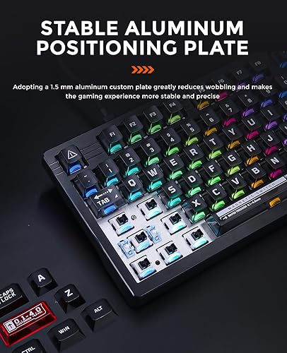 Miniatura 7 de DAREU EK75RT - Teclado para juegos con cable de disparo rápido, interruptor magnético de efecto Hall, accionamiento ajustable, 75% TKL con perilla,