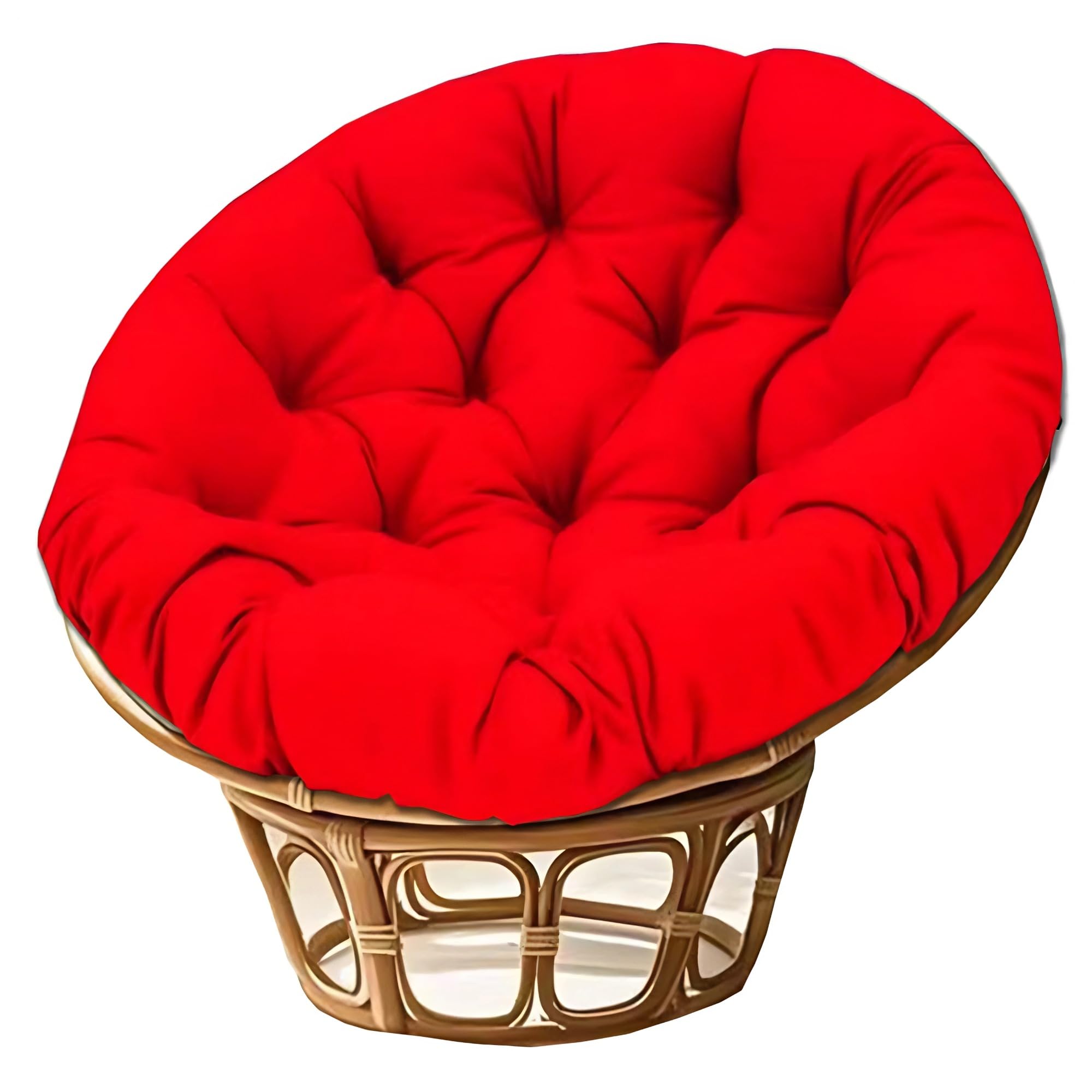 NMGBRDM Papasan Breathable Round Chair Cushion (Without Chairs),10cm Thick