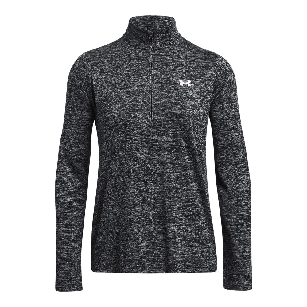 Women's Tech 1/2 Zip- Twist Shirt Black