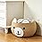 CherryNow Baby Basket for Newborn, Empty Baskets for Gift, Medium Animal Basket for Toy Clothes Towel, Woven Rope Bear Baskets for Kids, Brown, 15.7D x 10.5H