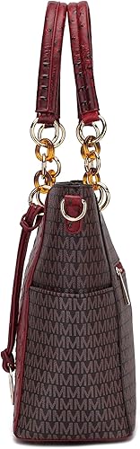 Miniatura 5 de MKF Collection Mia K - Bolso de hombro para mujer, de piel vegana, con asa superior, bolso cruzado