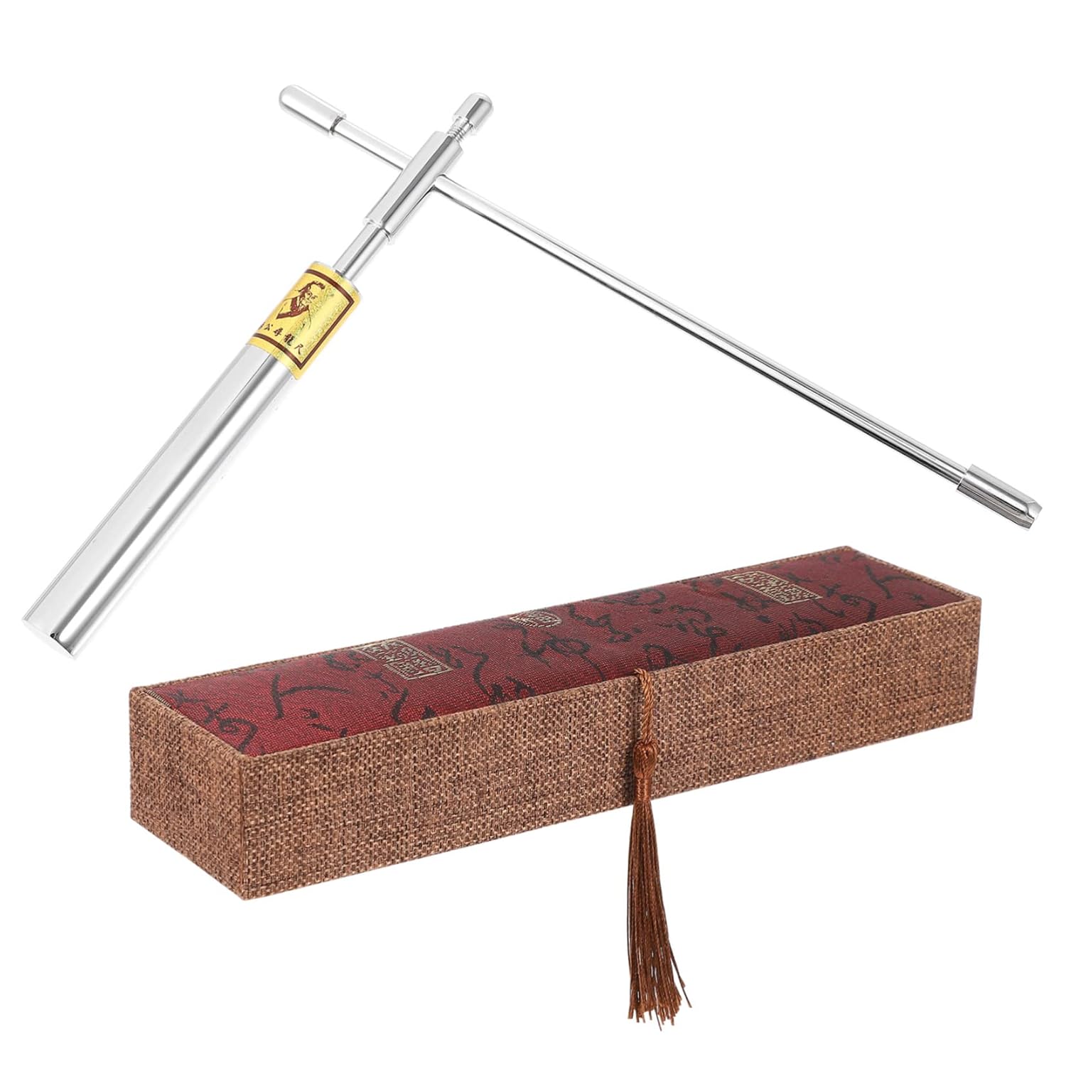 Portable Copper Dowsing Rods High Sensitivity Water Detection Tool for Feng Shui and Finding Buried Items 2-Piece Set