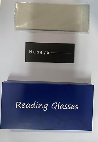Miniatura 7 de Hubeye 3 pares de anteojos de lectura sin marco, ultraligeros antiluz azul, lectores de computadora para mujeres y hombres con funda para anteojos,