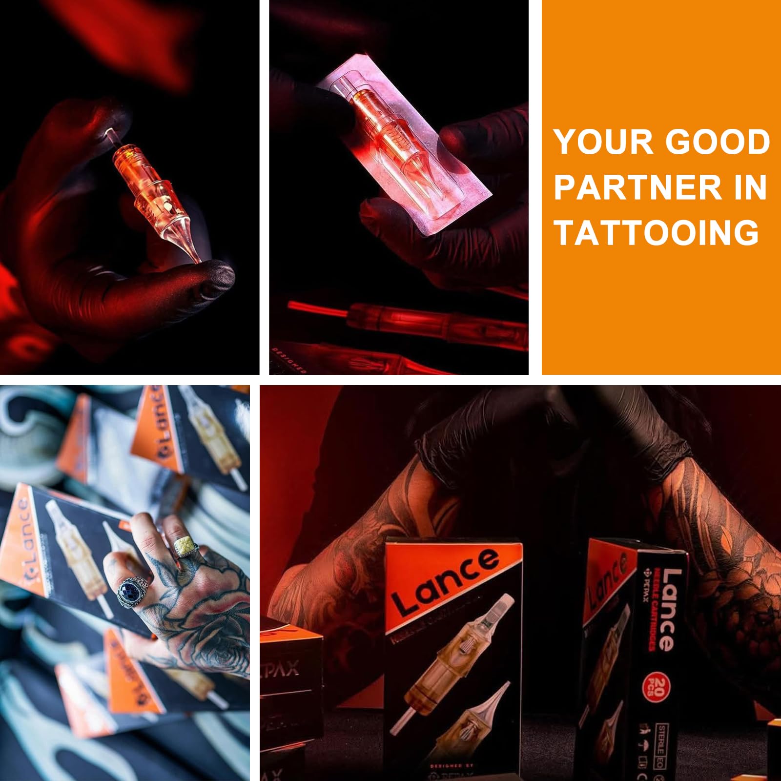 Tattoo Cartridge Nadeln - 20 Stück 0803RLL Professional Tatooine Nadeln Disposable Standard Round Liner Tattoo Zubehör für Tattoo Maschinen