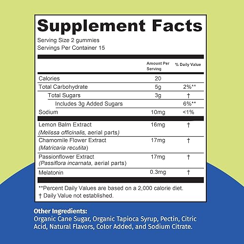 Miniatura 7 de TEJA Paquete variado de vitaminas de gomitas para adolescentes y adultos, apoyo inmunológico diario, melatonina masticable, vitaminas C, D, zinc,
