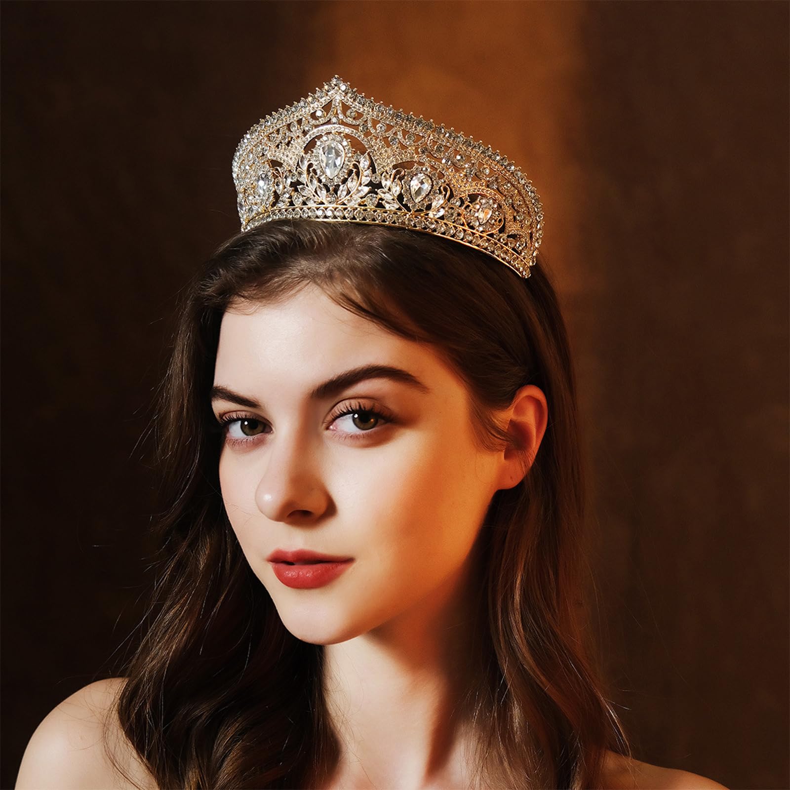 Diademi e corone da donna, diadema da sposa in cristallo per donne, corona reale, diadema principessa per sposa, compleanno, laurea