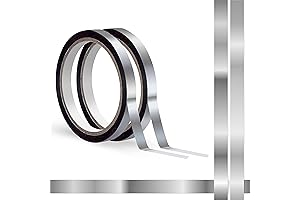 Silver Metallic Tape (110 Yards): Transform Your Mirrors with Glamorous Sparkle