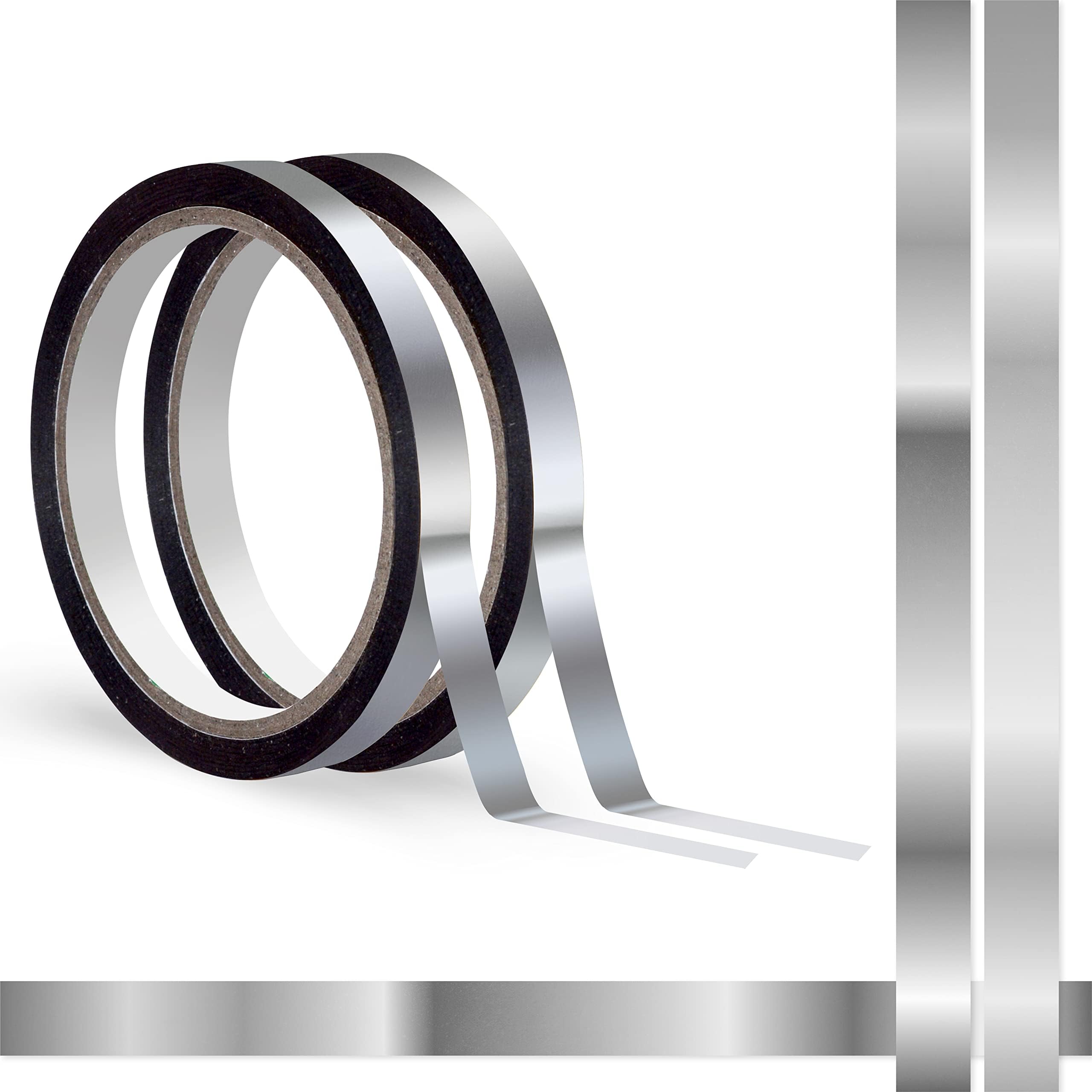 Metallic Tape Mirror Tape Duct Tape DIY Decorative Tapes, 2.4 Inches x 55 Yards