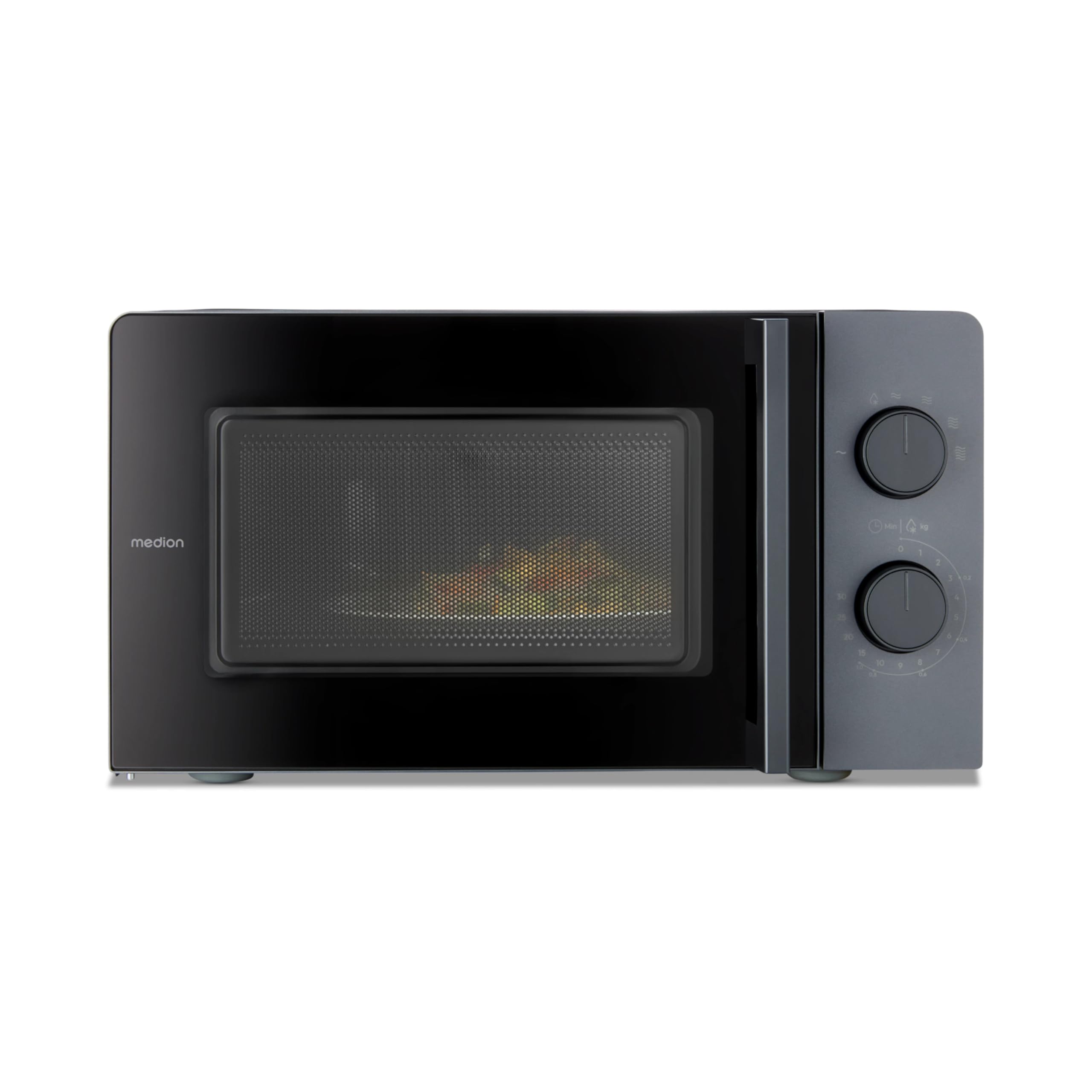 MEDION Microonde compatto MD12211 (17 L, 700 W, 5 livelli, funzione scongelamento, timer, salvaspazio) [MODELLO 2025]