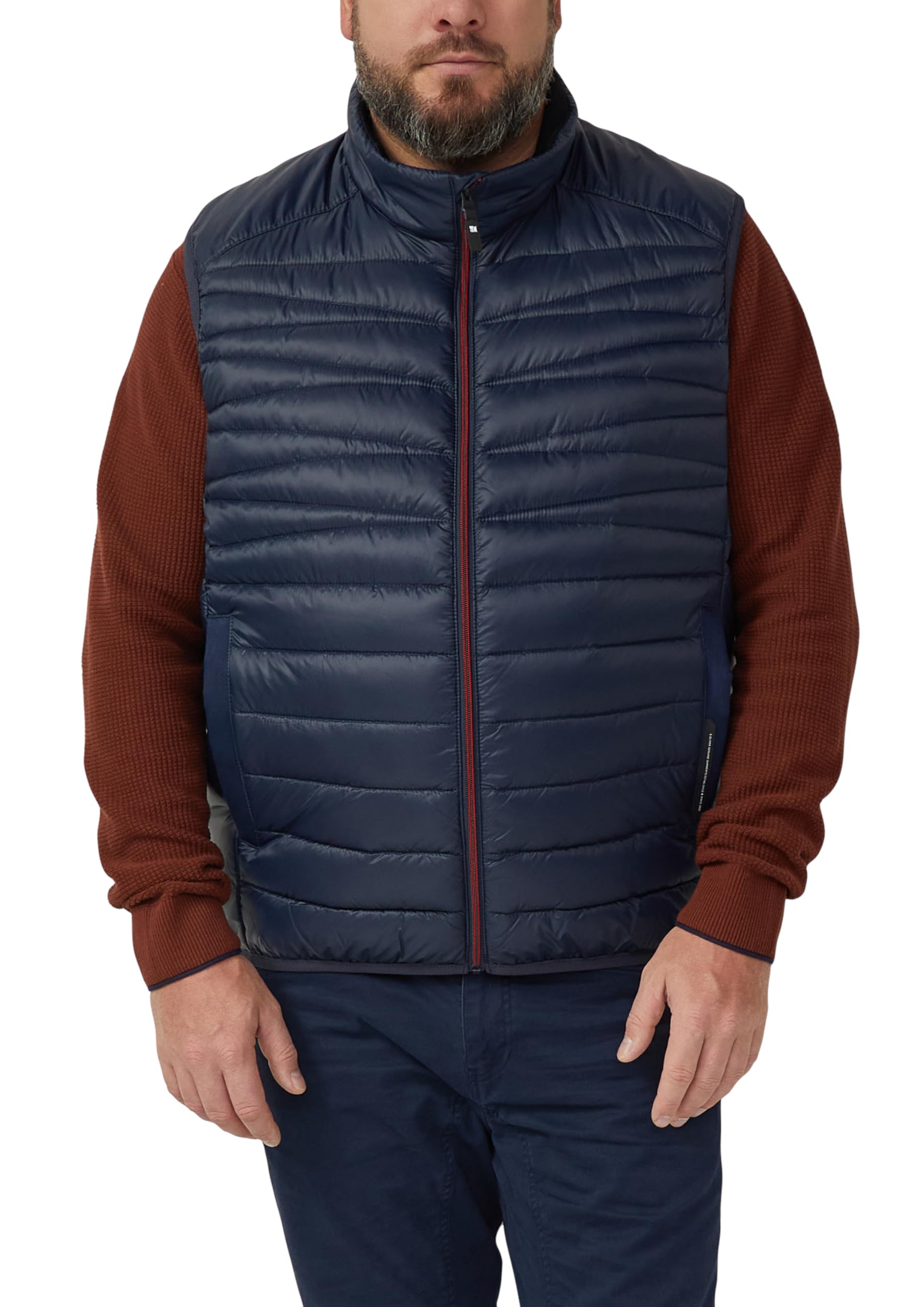 s.Oliver Leichte Steppweste mit Stehkragen und Kontrast-Details