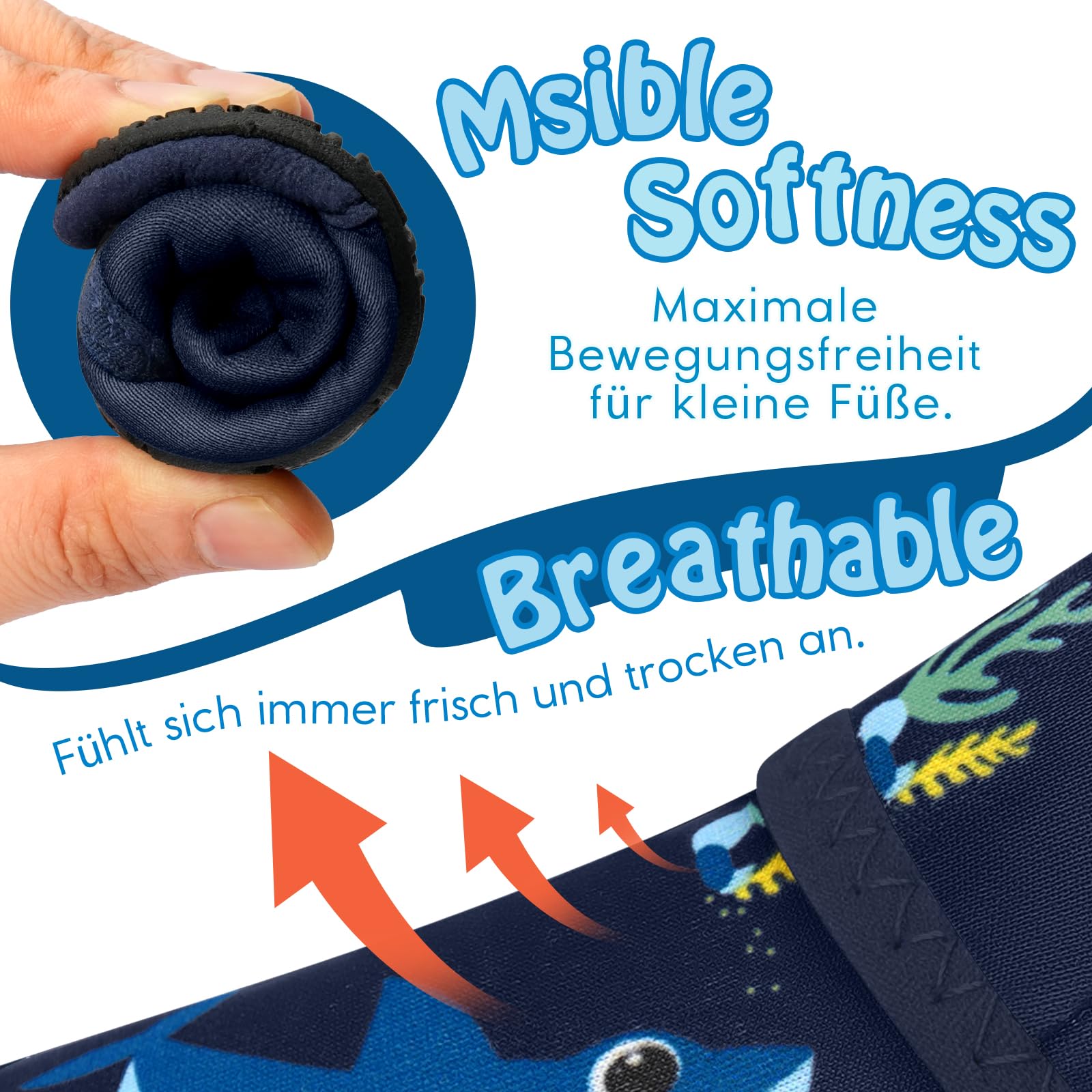 IceUnicorn Kinder Strandschuhe Badeschuhe Wasserschuhe Schwimmschuhe Schnelltrocknende Aquaschuhe für Kinder Beach Pool
