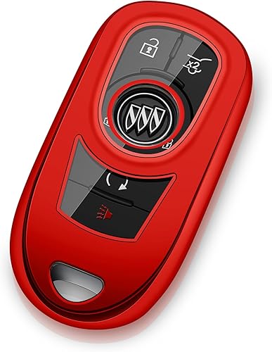 Miniatura 6 de Buick - Funda protectora para llavero de automóvil, accesorios para llavero, color rosa