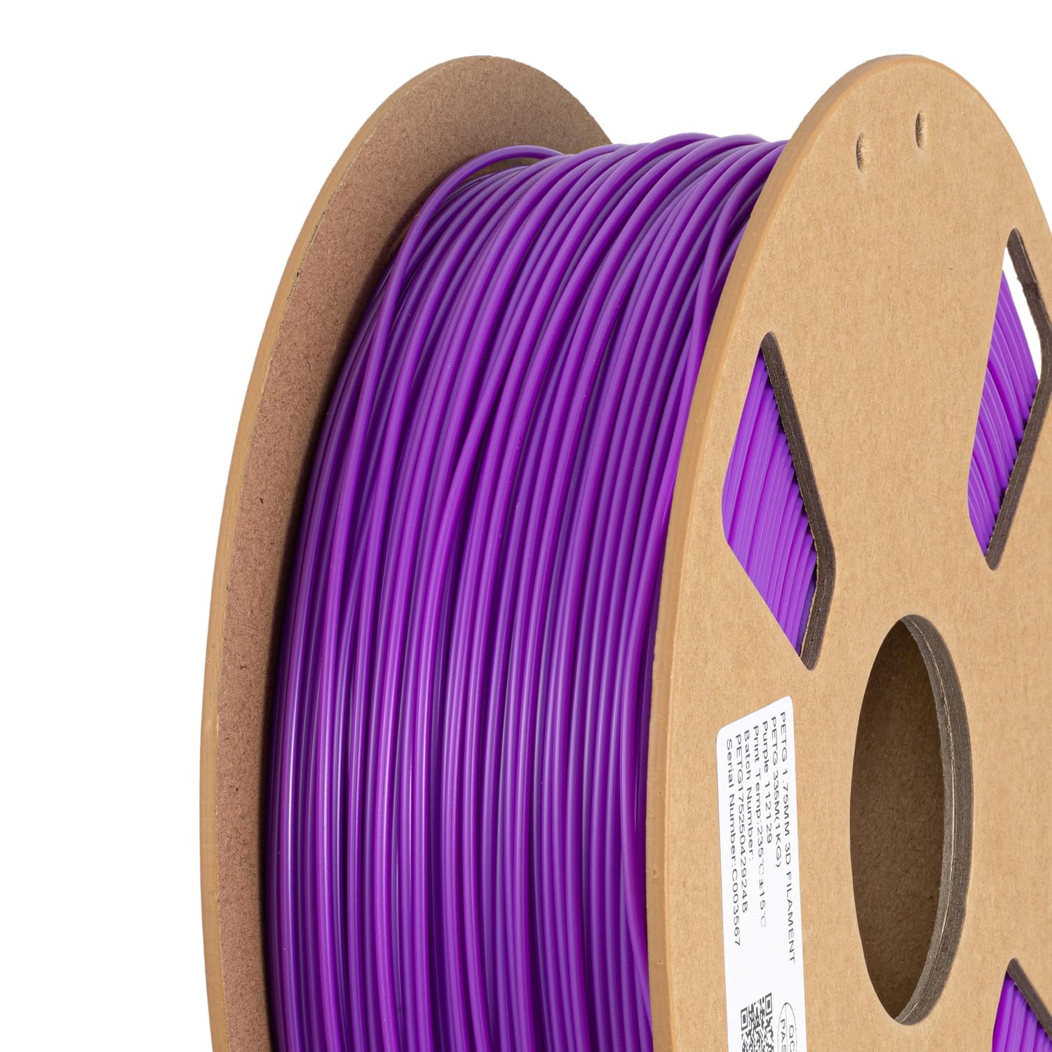 Filament PETG do drukarki 3D, 1,75 mm, 1 kg, filament do drukowania materiału 3D (fioletowy)