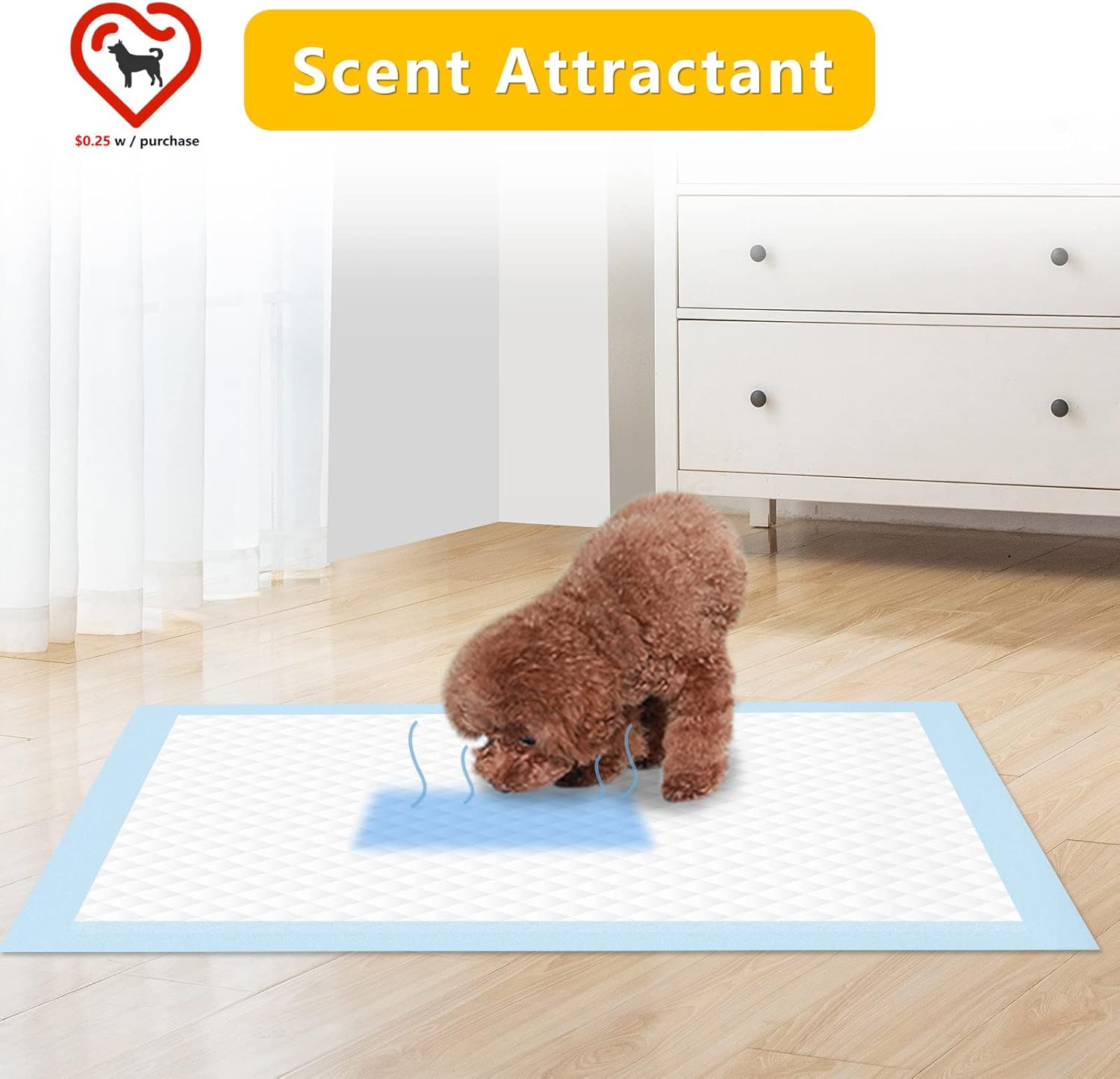 100 Count Puppy Pads Pee Pads for Dogs, XL 36"x24" Ultra Absorbent Dog Pads, Disposable Pet Training Pads, Dog Pee Pads Potty Pads(Save 30 on 100 Count, Super Absorbent XL)