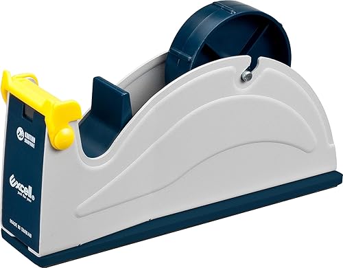 GGR Supplies ET-1170 Dispensador superior de escritorio de acero de alta calidad azul/gris: 1 pulgada de ancho (núcleo de 3 pulgadas). Fabricado por