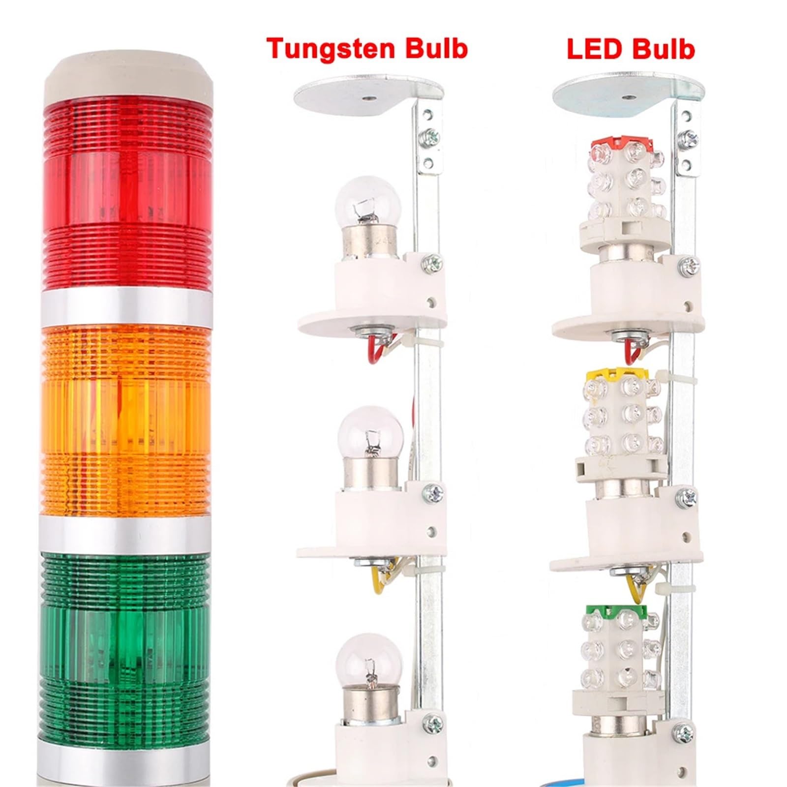 1 sztuk DC12V/24V przemysłowe wielowarstwowe wieży ostrzegawczej sygnał ostrzegawczy lampy ostrzegawcze światła ostrzegawcze maszyny 110V/220V brzęczyk stałej lampy błyskowej LTA (1 warstwa Flash