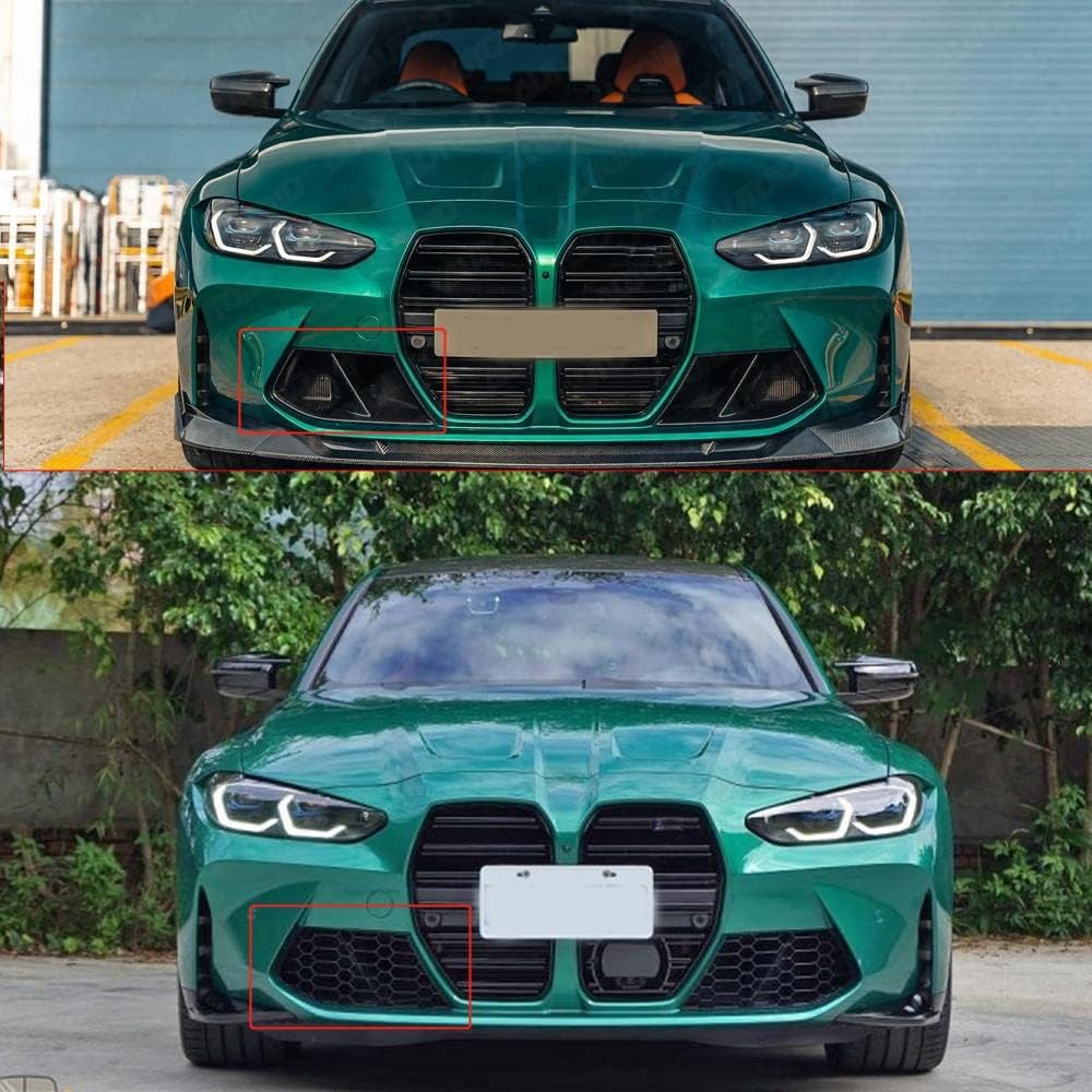 Carbon Fiber M Performance Style Front Bumper Air Duct Replacements for 2021-25 BMW G80/G82/G83 M3 & M4