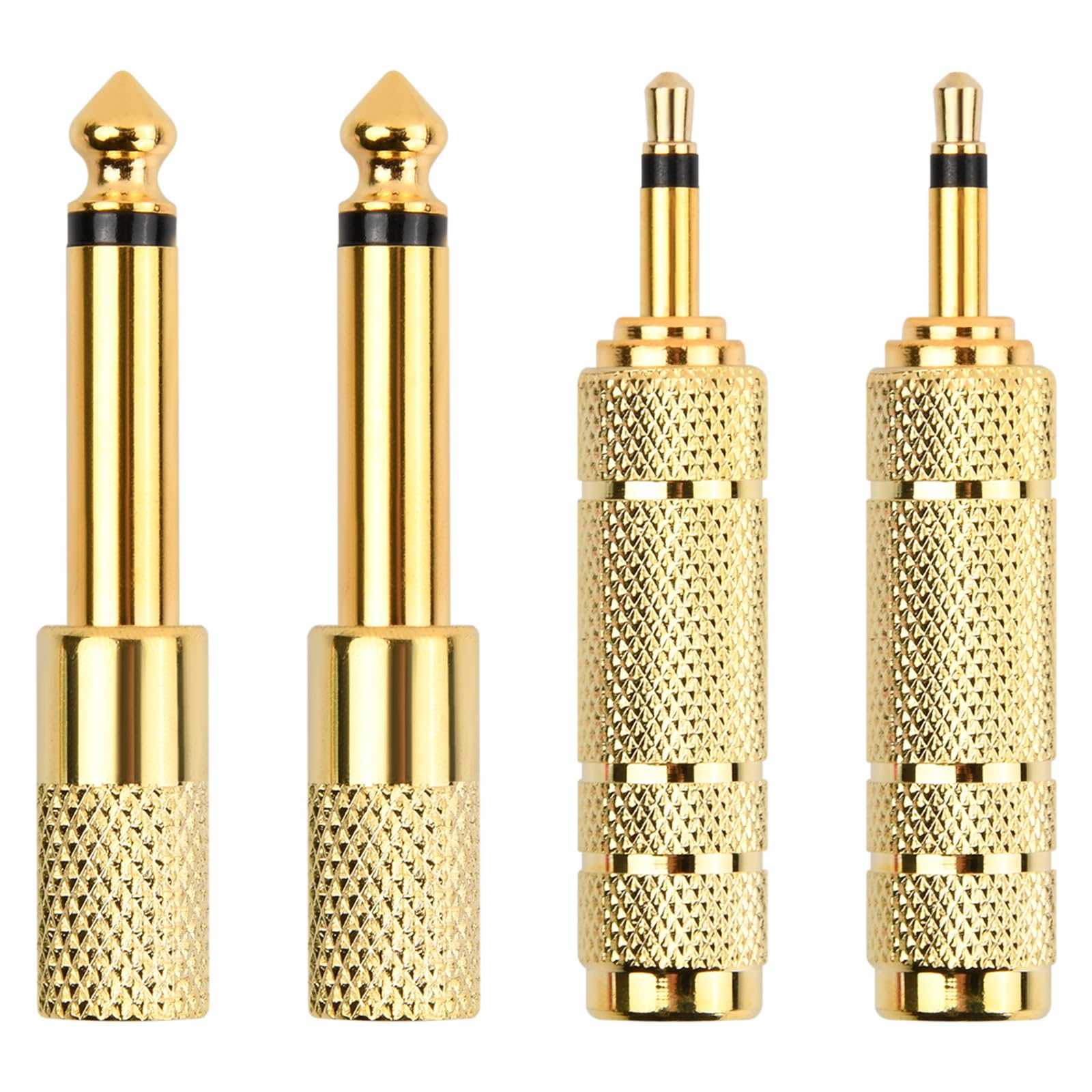 MOSWAG Adattatore Audio Da 2,5 Mm Femmina A 3,5 Mm Maschio - Jack Placcato Oro, Stereo, 4 Pezzi