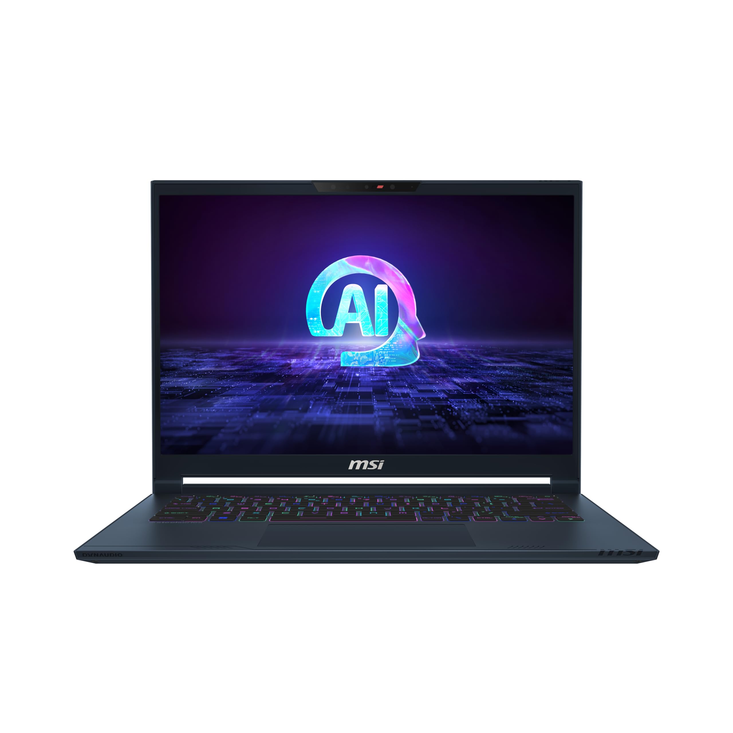 MSI Stealth 14 AI Studio A1VFG-​030XES Ordenador Portátil Gaming 16" 16:​10 2.8K OLED 120Hz (Intel Core Ultra 7 155H, 32GB RAM, 1TB SSD, RTX 4060-​8GB, Sin Sistema Operativo) Star Blue, QWERTY Español