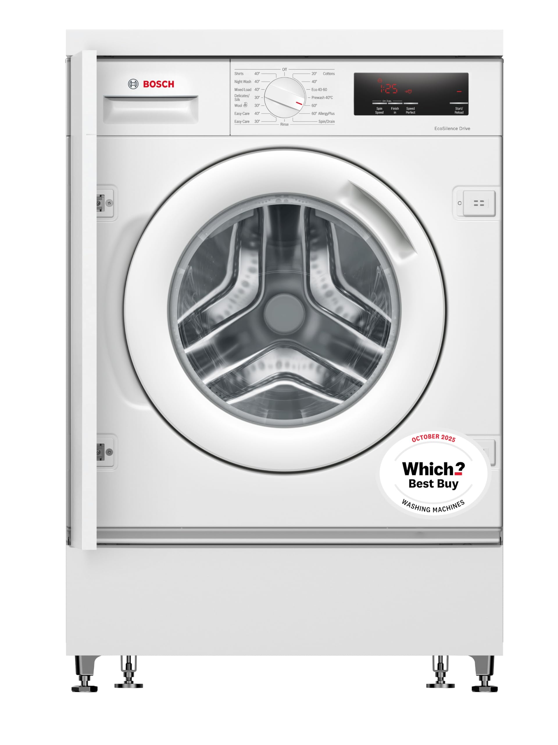 Bosch WIW28502GB Capacity 8kg, 1400rpm, TimeLight, Reload, SpeedPerfect Integrated washing machine
