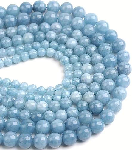 Zenkeeper Alrededor de 180 cuentas de aguamarina para hacer joyas de 0.157 pulgadas (0.157 in) piedras preciosas de aguamarina sueltas Zenkeeper Alrededor de 180 cuentas de aguamarina para hacer joyas de 0.157 pulgadas (0.157 in) piedras preciosas de aguamarina sueltas