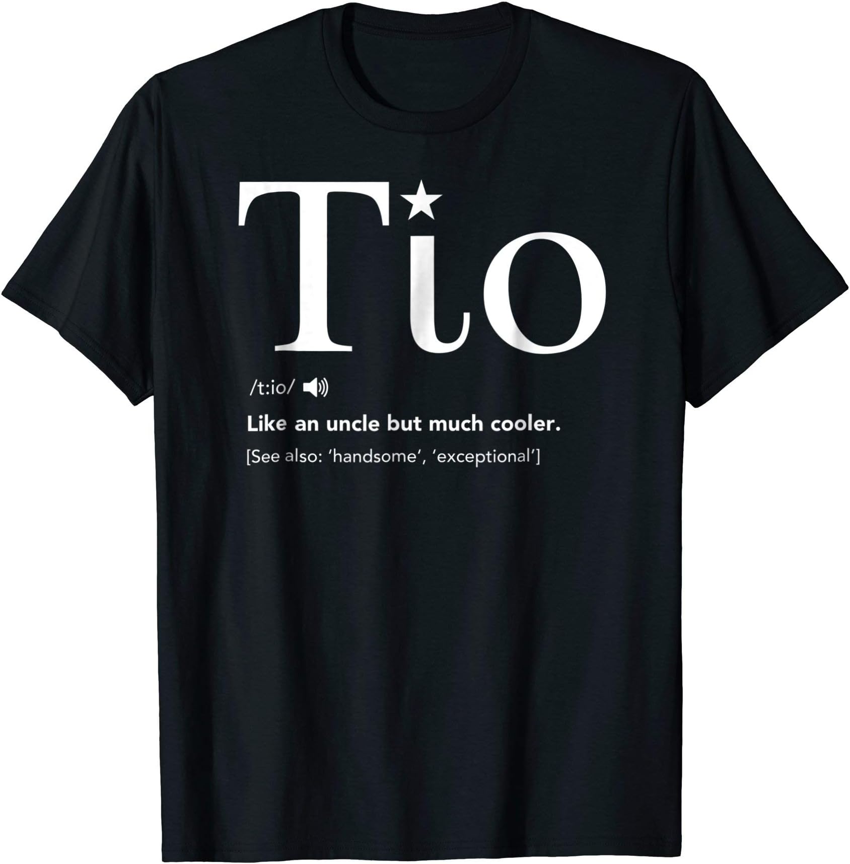 Tio Definition Funny Father's Day Gift For Spanish Uncle T-Shirt