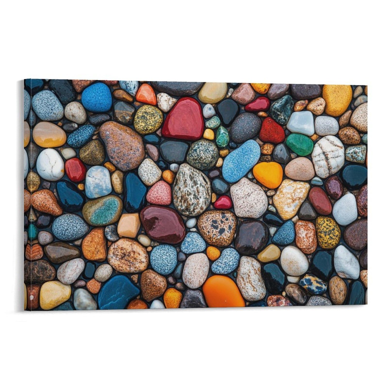 SHUNXIFQ Pebble Pattern Art - Modern Giclee Canvas Prints Landscape Pictures Artwork Paintings on Canvas Wall Art for Home Office Decorations 20x30inch(50x75cm)