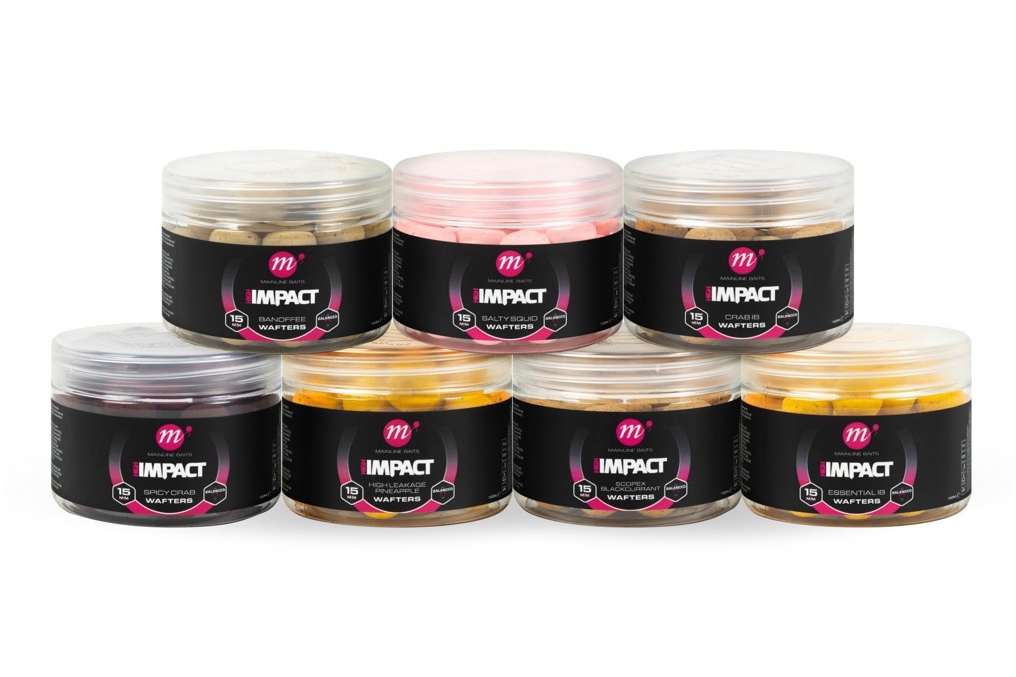 Mainline Baits High Impact Wafters 15mm Scopex Blackcurrant 150ml