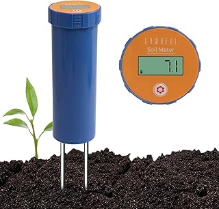 Digital Soil pH Meter, Industrial Grade Soil pH Tester with Calibration-Free LCD Display, High Accuracy Soil pH Pen, Soil pH Monitor for Garden, Lawn, Plant (Blue)