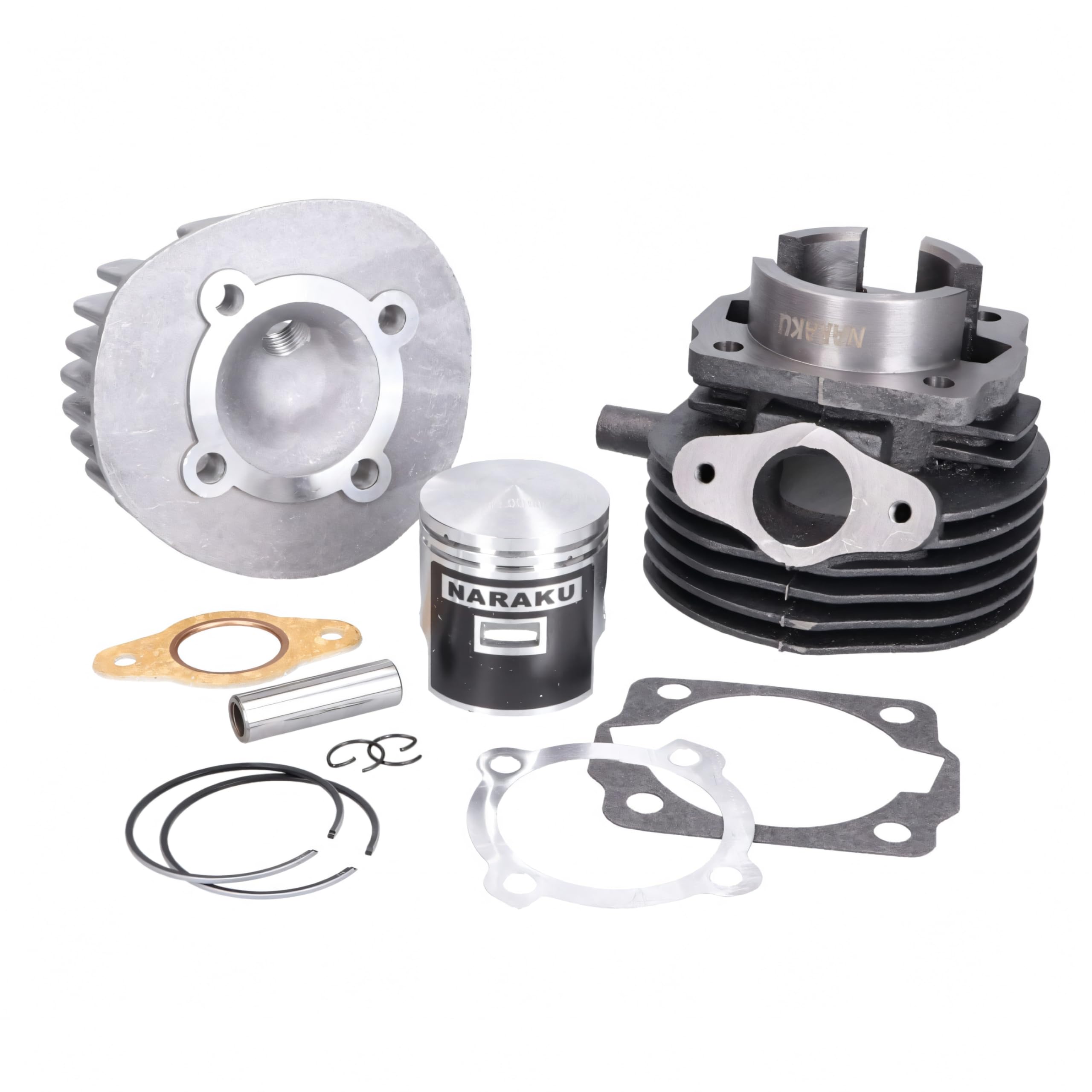 Naraku Kit de cilindro de 75 cc y 47 mm, incluye cabezal para Vespa V50, Special, PK, Ape